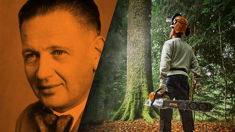 Zdjęcie z okazji 100-lecia firmy STIHL Historia