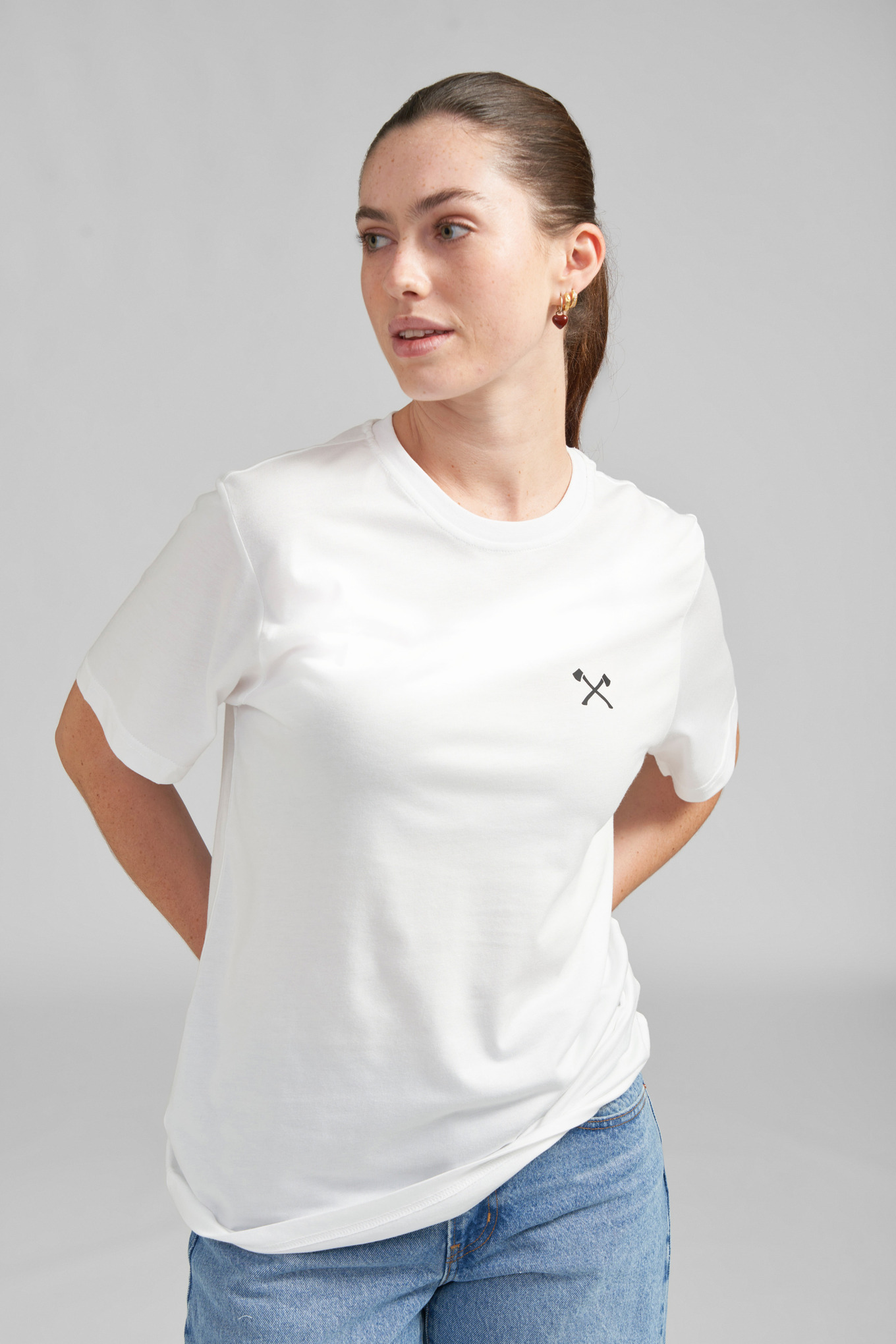 Koszulka TIMBERSPORTS® AXE biała