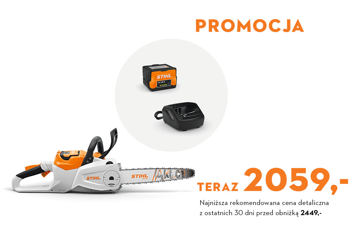 MSA 80 C-B, 40 years STIHL TIMBERSPORTS® Edition, z akumumulatorem AK 30 S i ładowarką AL 101
