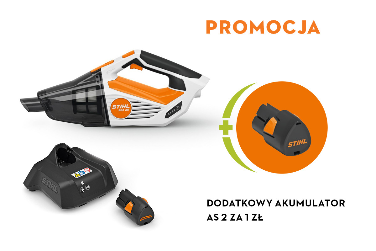 Odkurzacz SEA 20, zestaw z AS 2 i ładowarką  AL 1