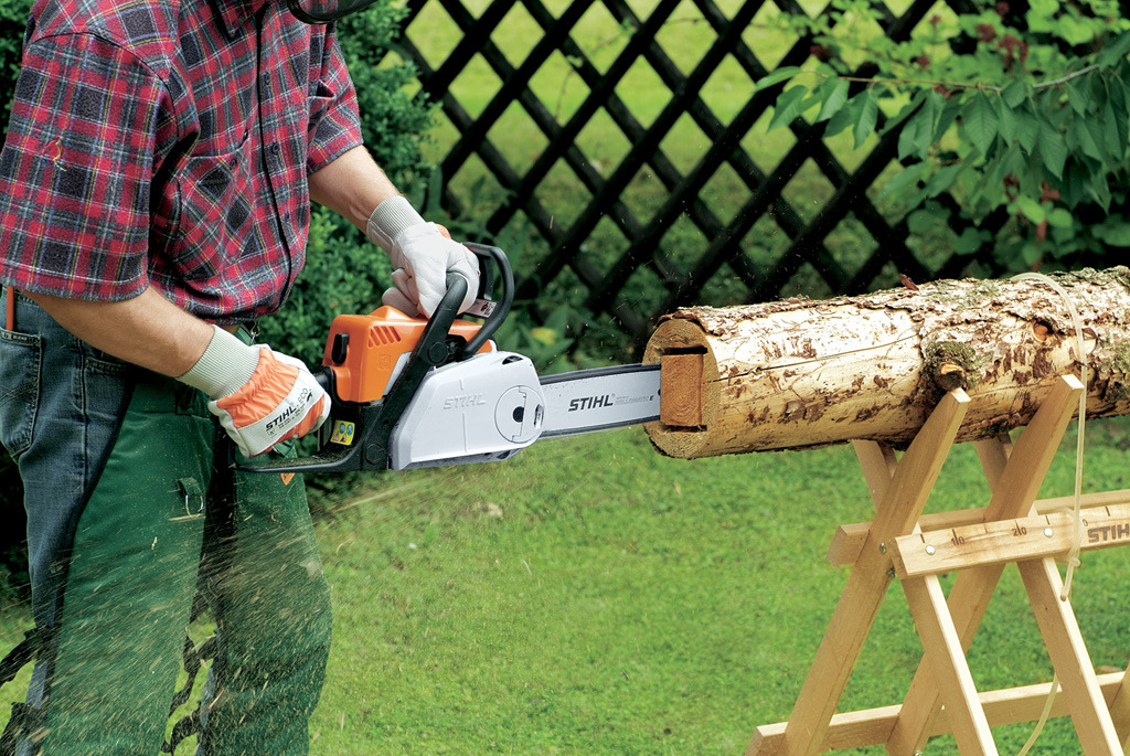Drążenie pnia za pomocą pilarki łańcuchowej STIHL