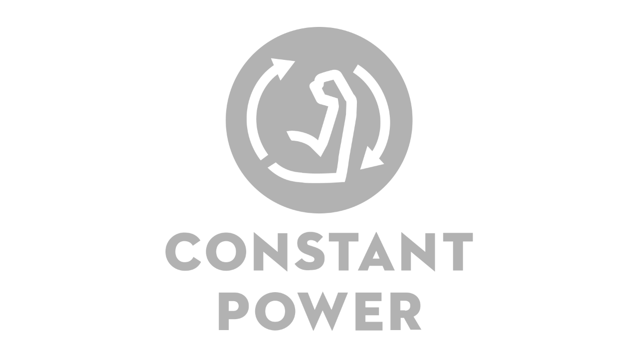 Ikona ze zgiętym ramieniem i dwiema strzałkami w kierunku zgodnym z ruchem wskazówek zegara, poniżej znajduje się napis „Constant Power”